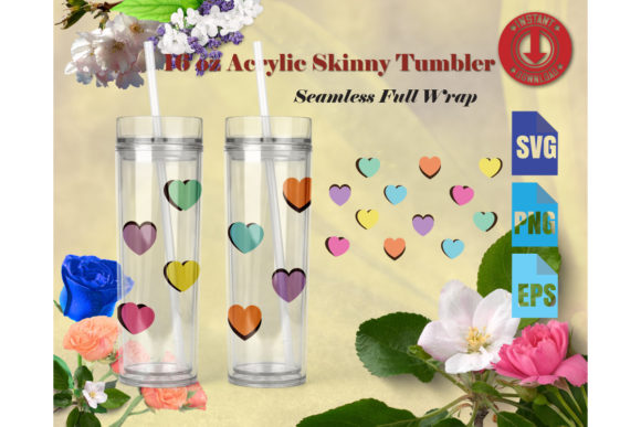 16oz Tumbler Valentine Graphics & Crafts