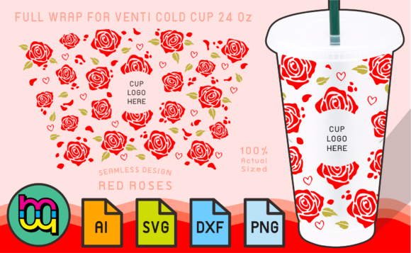 Beyond the Mockup: Using the Red Roses Tumbler Template for Real Client Work