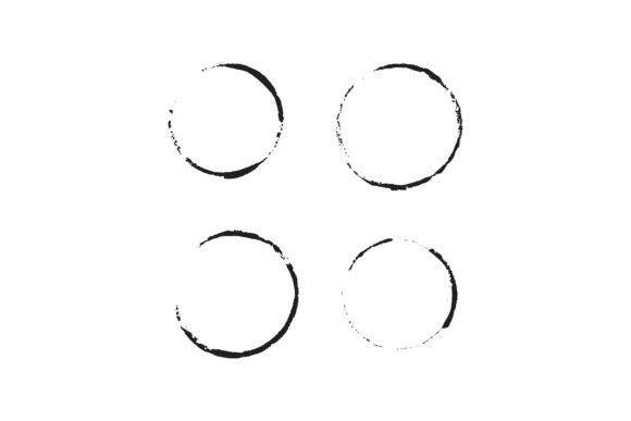 Coffee Cup Circle Vector Graphics for Print Templates & Social Media