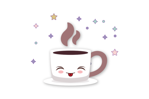 Coffee Cup Cute Kawaii: Graphics & Icons Review for Designers