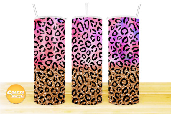 Crafting Bold Brand Graphics with a Cheetah Print Tumbler Design