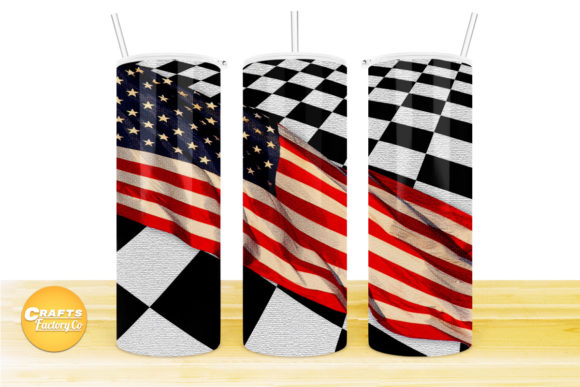 Crafting Clickable Content with a Classic American Checkered Tumbler Graphic