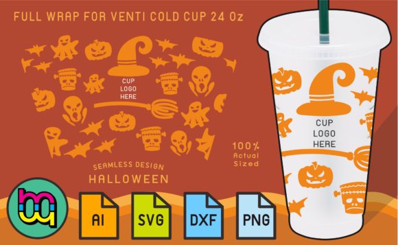 Halloween Marketing Magic: A Fullwrap Cup Graphics Review