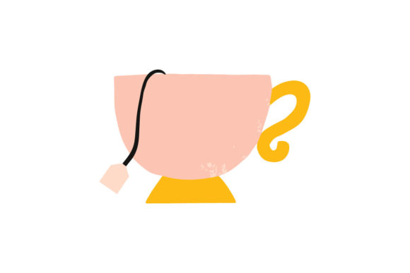 Hand Drawn Mint Cup of Tea Illustration for Design Assets