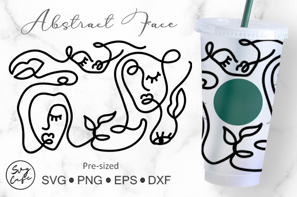How This Abstract Cold Cup Graphic Design Elevates Crafts & Content