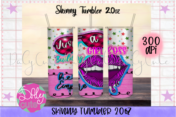 Just a Girl Boss Tumbler: Graphics & Print Templates Review