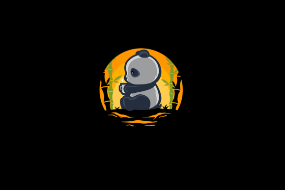 Panda Holding Coffee Cup: A Versatile Editorial Illustration