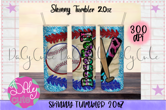 Reviewing a Baseball Tumbler PNG Graphic for Brand Packaging