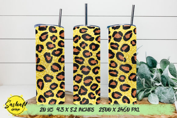 Reviewing the Glitter Leopard Print Tumbler Graphic for Publishing
