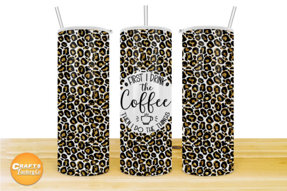 Skinny Tumbler Wraps Coffee Graphics for Craft Brands