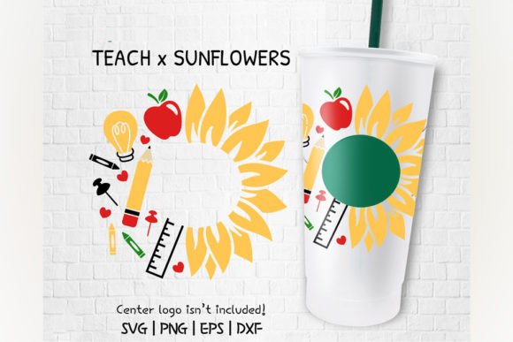 Sunflowers Teach Venti Cold Cup: Craft Graphics Review