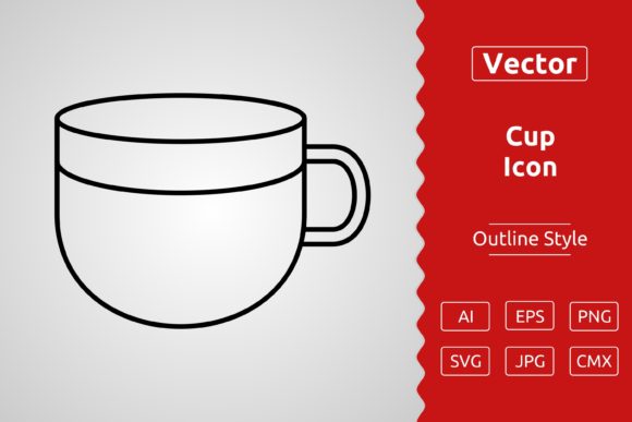 Vector Cup Outline Icon Design: Graphics & Icons Review