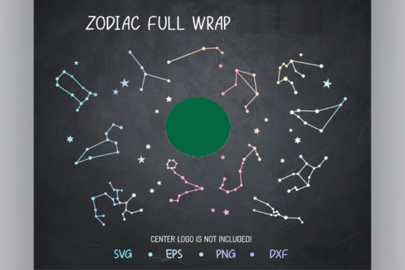 Zodiac Star Embroidery: A Stylish Cold Cup Design